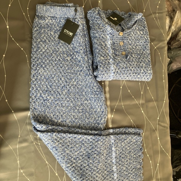 STYLEWE Blue Textured Knit Top - Picture 3 of 3